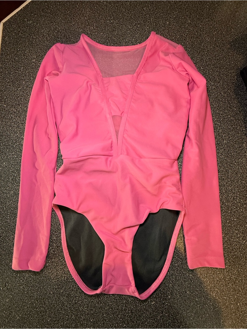Five the Label Dancewear Longsleeve Pink Leotard Size Youth Large